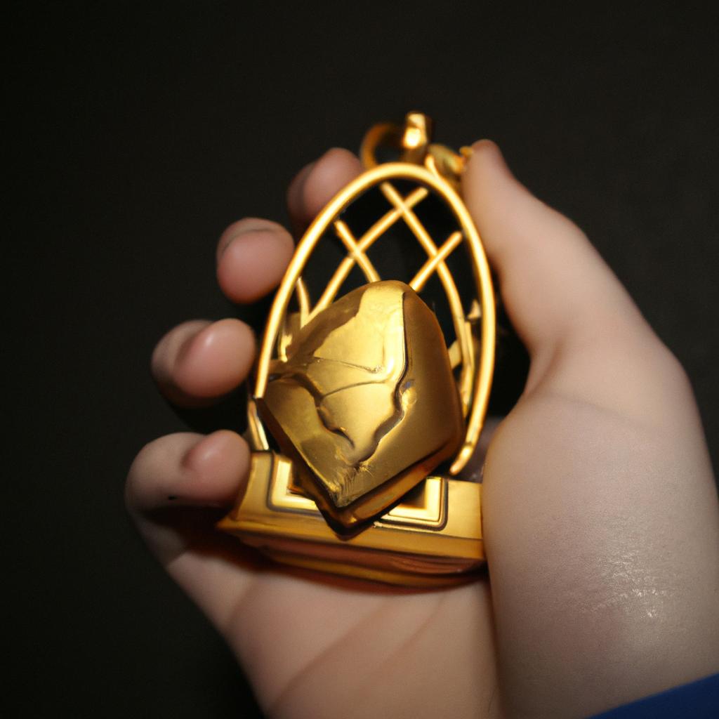Person holding Runescape gold item